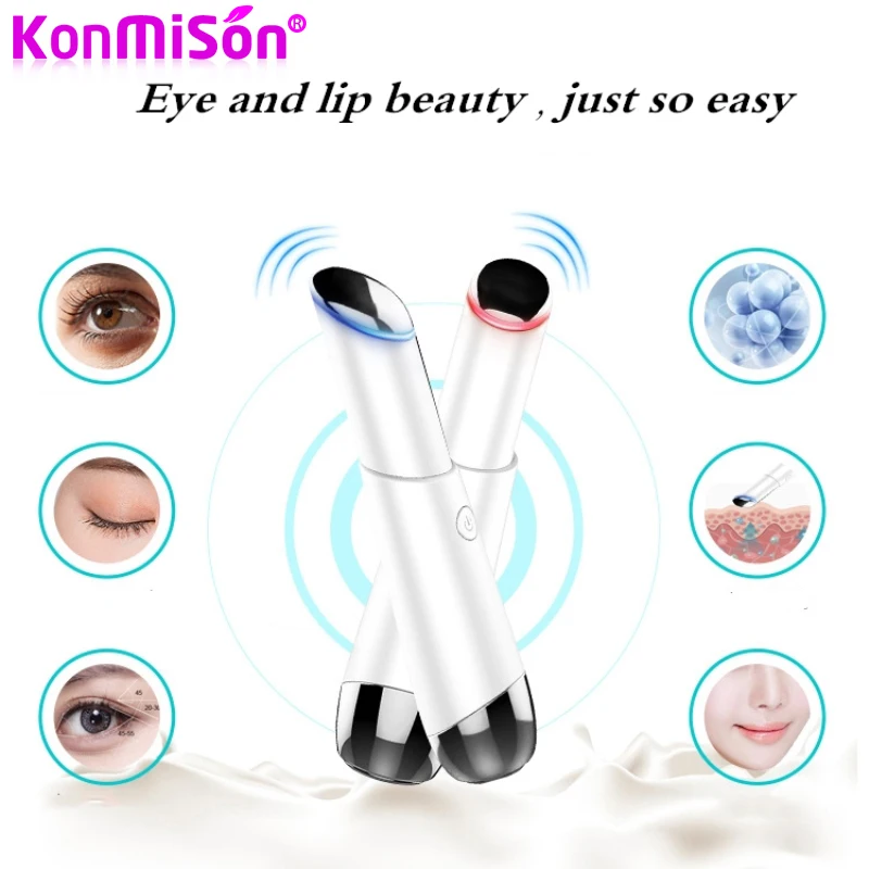 Electric Eye Massage Device Negative Ion Photon Therapy Wrinkles Removal Anti-Aging Massager Beauty Machine Eye Skin Care Tools