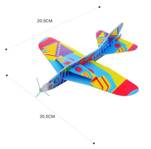 8 Inch Novely Glider Planes Magic 360 Flying Back Plane Kids Birthday Party Favor Foam Paper 12pcs/lot DEC193