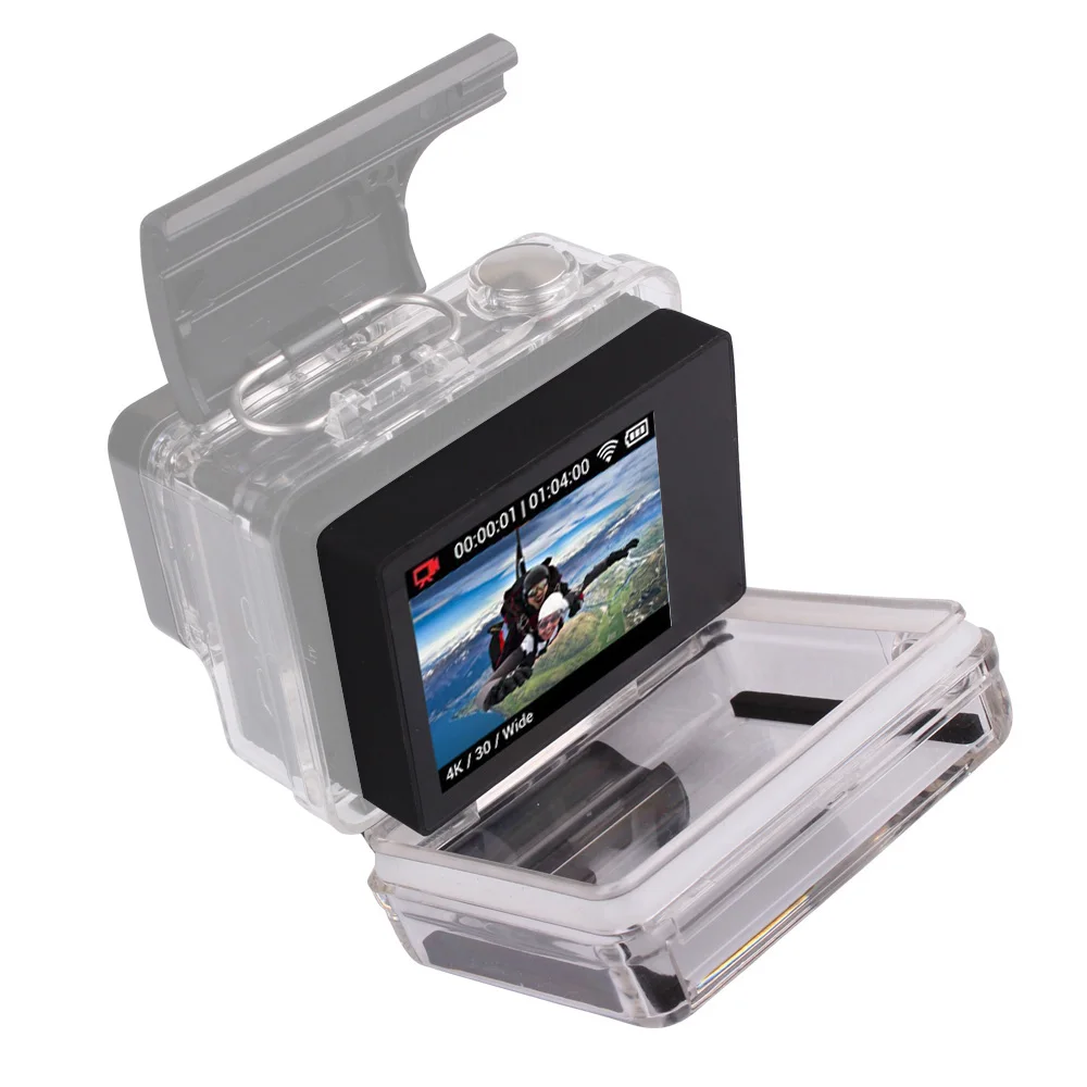 

For GoPro BacPac Lcd Display Monitor go pro Hero 3 3+4 Bacpac Lcd Screen + Back Door Case Cover For Gopro Hero 3 3+4 Accessories