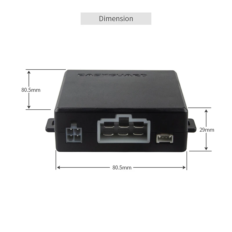 EASYGUARD Radiofrequenz-Identifikation, Autoalarm, schlüsselloses Go-System, Push-Start-Stopp-Taste, Notfall-Überrutschung, ec008-p5n, DC12 V