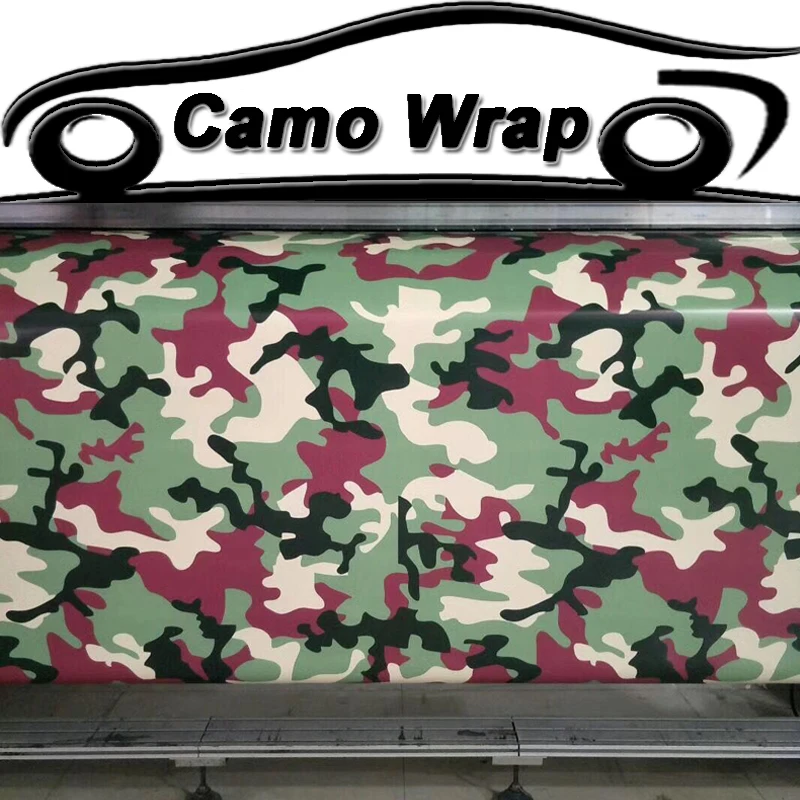 

Black Green Red Car Sticker Wrap Snow Camouflage Vinyl Film With Air Free Bubble For Vehicle Motorbike Wrapping Covering