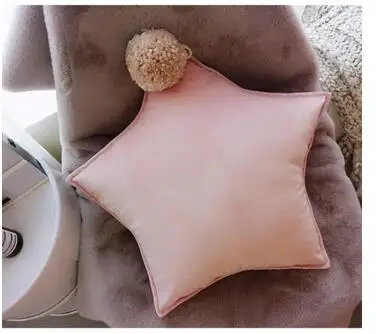 

Nordic creative stars pillow princess wind sofa pillow plush cushion nap pillow removable and washable