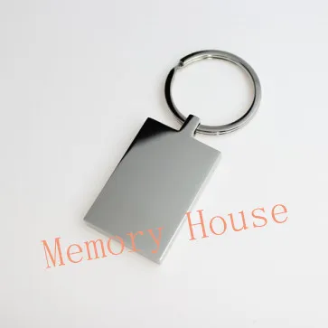 LLK001 Cheap Wholesale High Polished Premium 316L Stainless Steel Keyrings - Round/Heart/Rectangle/Oval/Square Shapes Keychain