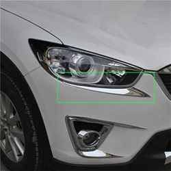 For Mazda CX-5 CX5 2013 2014 2015 2016 ABS Head Lights Lamp Eyelid Eyebrow Trim Car Styling Accessories Head light Stickers Auto