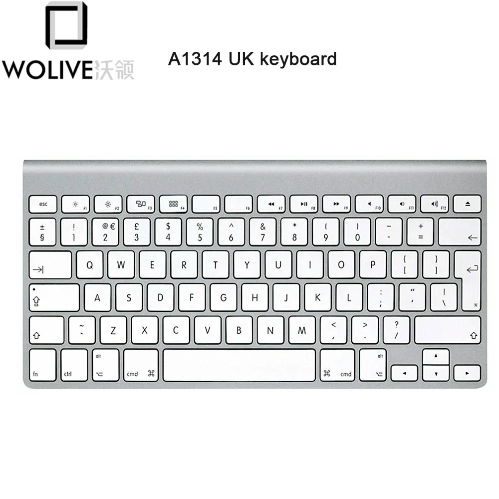 Teclado sem Fio Wolive para Apple Reino Unido Novo Mc184ll a