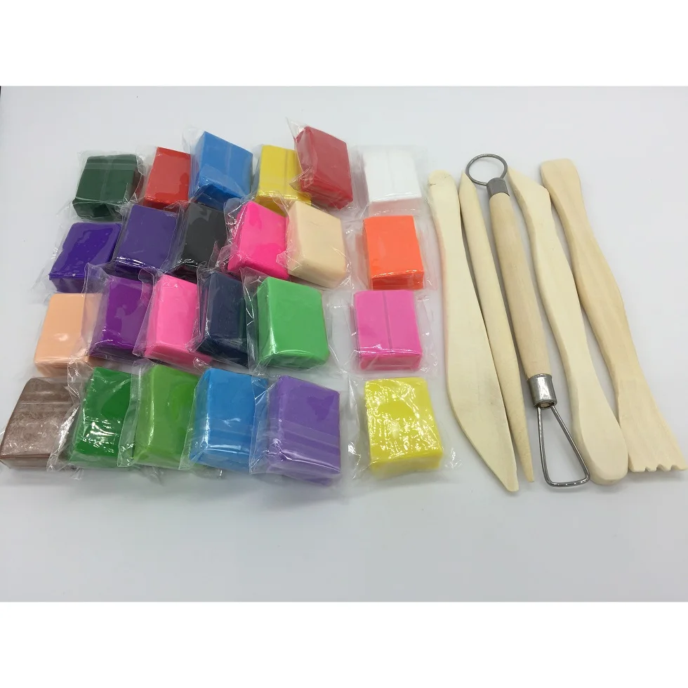 Linh hoạt bền nướng Polymer đất sét thủ công sở thích đất sét handmade chất liệu hiệu suất kết hợp an toàn thử đồ chơi trẻ em