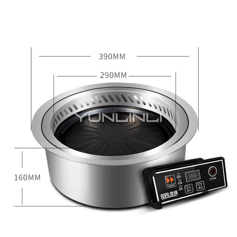 Senza fumo Grill Elettrico Domestico Commerciale A Raggi Infrarossi Coreano Non-Stick Barbecue Pan Per La Famiglia DT40