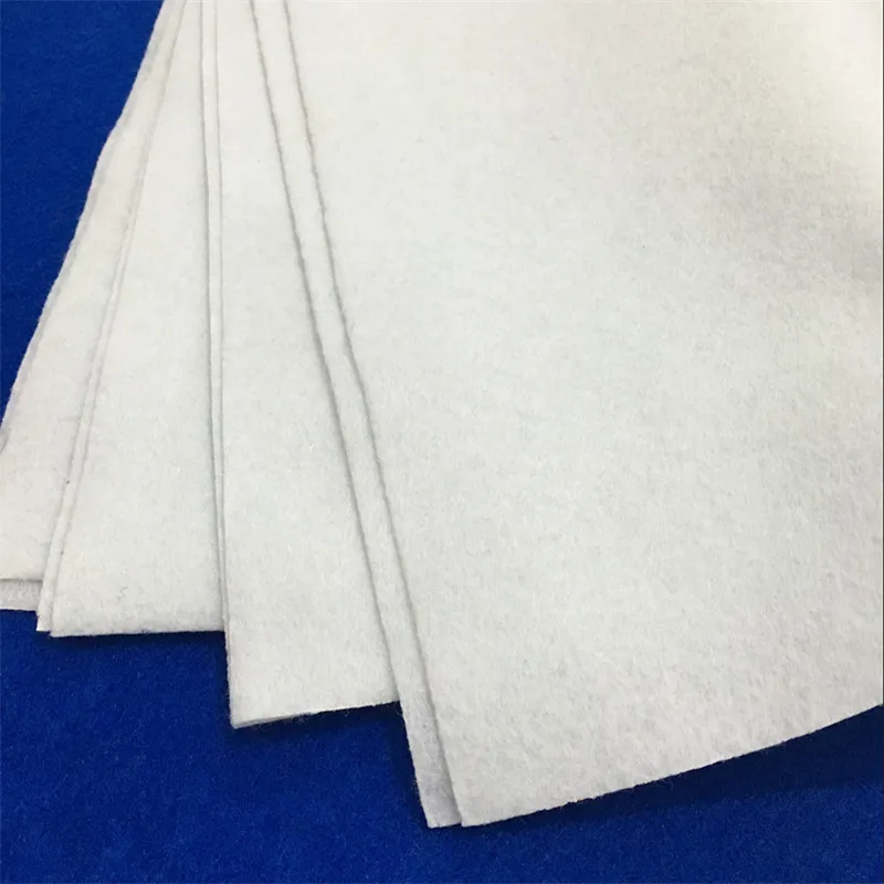 Soft white Non Woven Felt Fabric Sheets Fiber Thick Kids DIY Craft Assorted Fabric Square Embroidery Scrapbooking Craft   AA8503