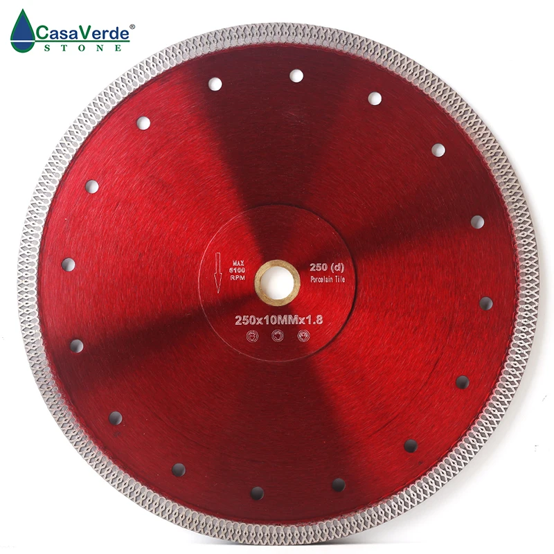 Free Shipping Dc-sxsb08 10 Inch Super Thin Diamond Tile Saw Blade 250mm For Porcelain And Ceramic  Cutting