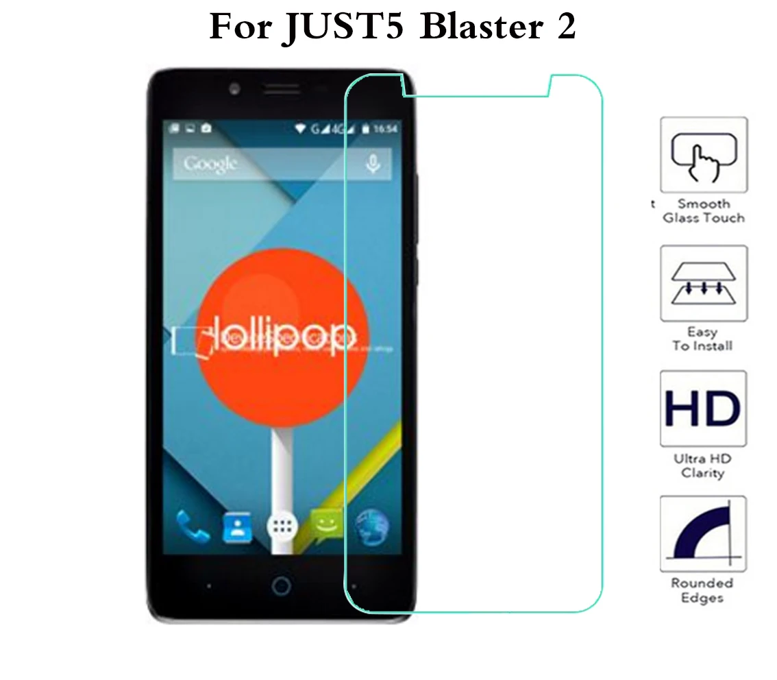 Just5 Freedom M303 Tempered Glass 9H Ultra-thin Not Full Cover LCD Front Screen Protector For JUST5 Blaster 2