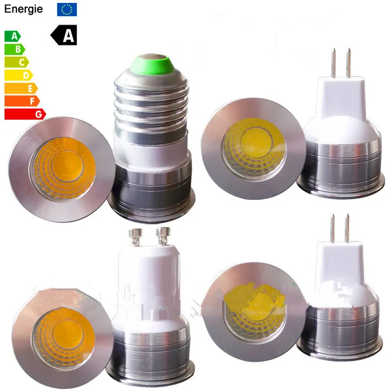 LED Bulb Light 35mm Dimmable MR11 COB 5w DC 12v AC LED Spotlight Bulb GU10 GU4 LED Lamp Dimmer 220V LED Spot Light Lamp Mini