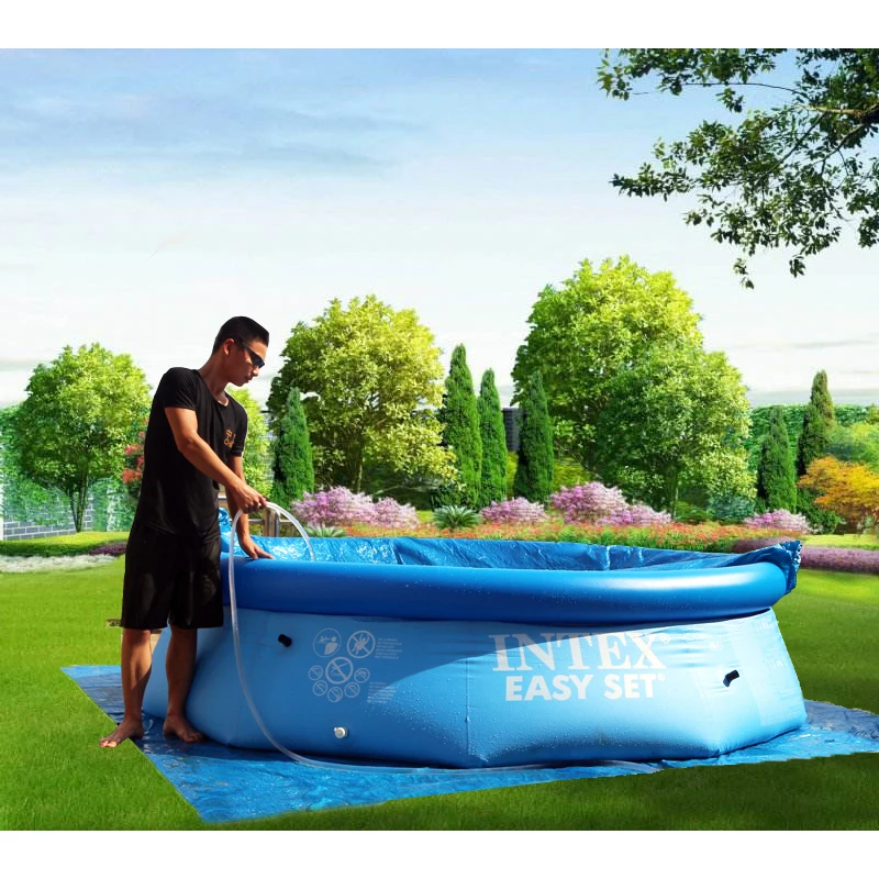 INTEX 6 8 10 feet summer swimming pool adult inflatable ring pool giant family garden water play above ground pool kids piscine