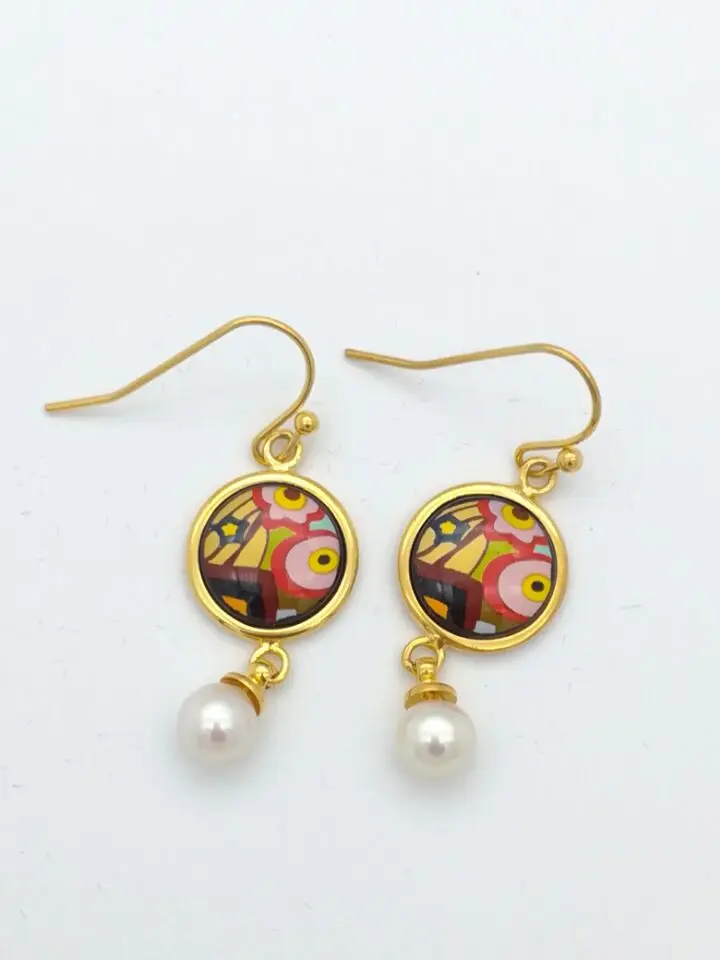 020  Cloisonne enamel jewelry European and American style 4pcs sets