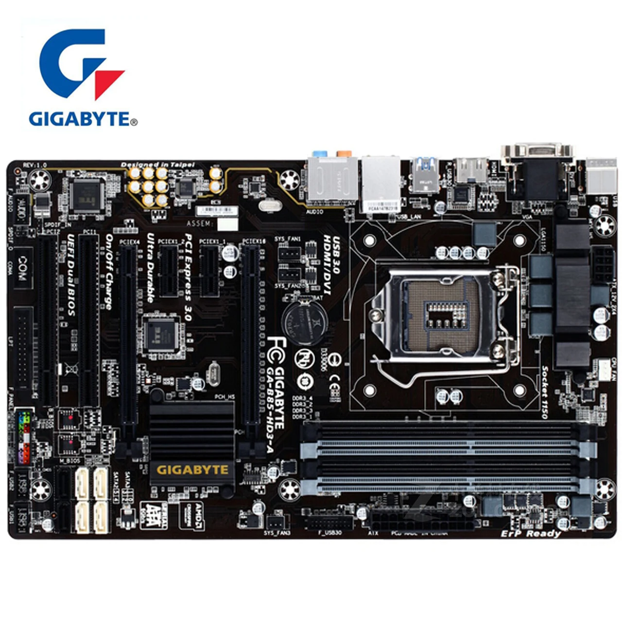 

For Intel B85 DDR3 100% Original Gigabyte GA-B85-HD3-A LGA 1150 Motherboard 32G B85-HD3-A Desktop Mainboard SATA 3 USB3 Used