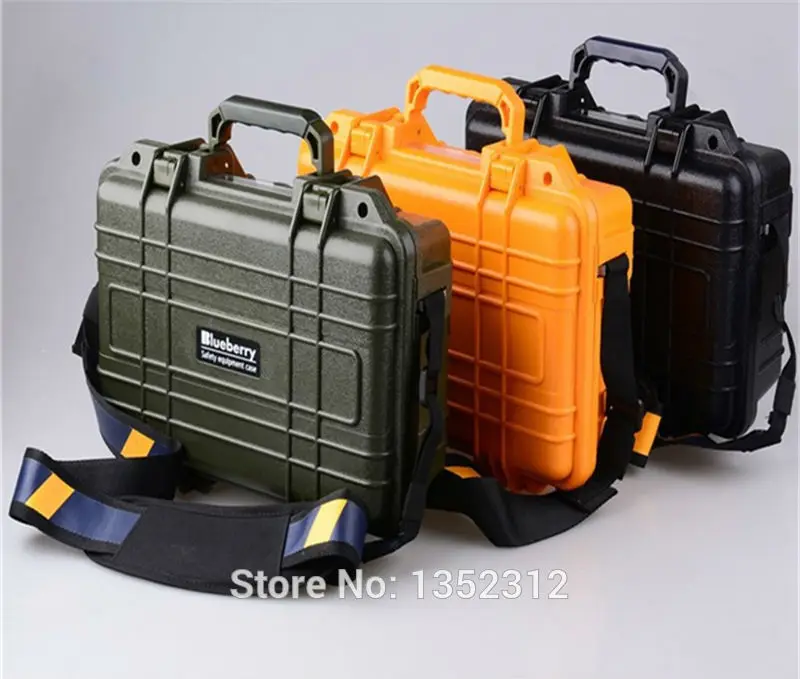 

341*249*130mm ABS protection material Plastic sealed waterproof safety equipment case IP68 degree safety portable tool box