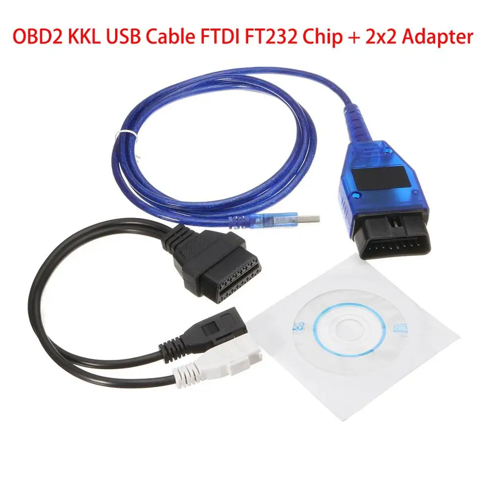 ForVag com OBD Cable kkl409.1 Auto Scanner Cable With FTDI Auto Diagnostic Interface For Audi Seat Volkswagen Skoda KKL409 CABLE