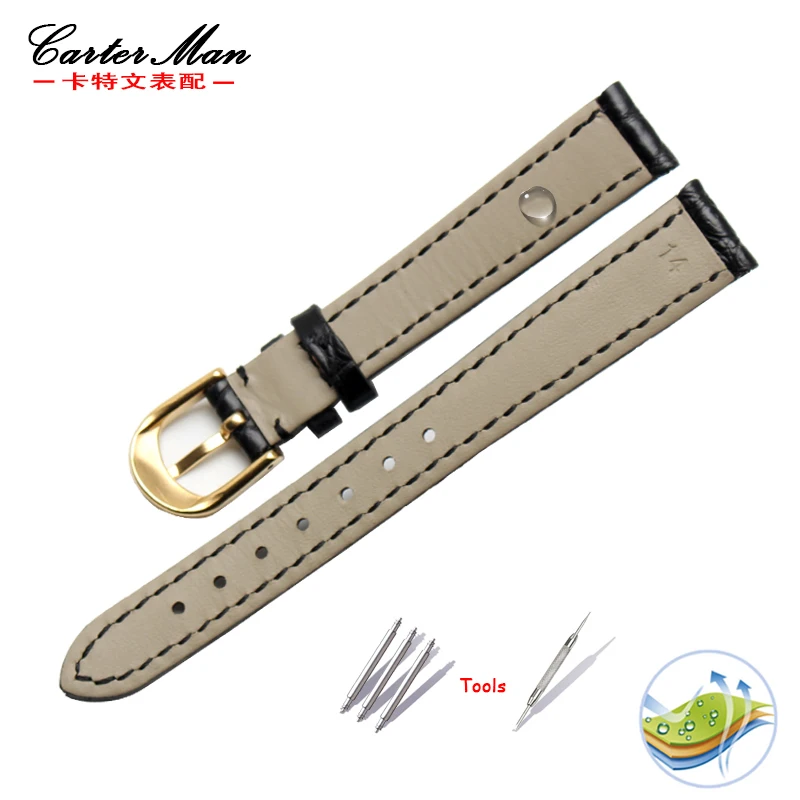 Crocodile watchband high quality Genuine leather strap 12mm 13mm 14mm 15mm 16mm small size women watch bracelet