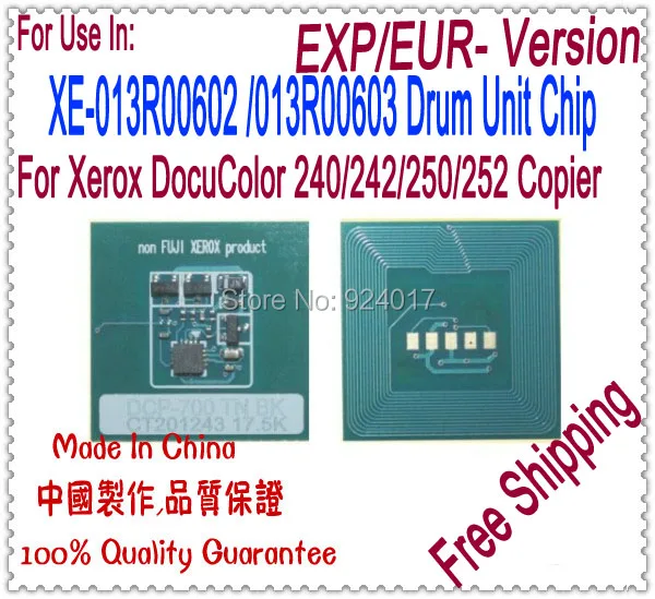 For Xerox DocuColor 240 242 250 252 260 Photocopier Drum Chip,For Xerox DC240 DC242 DC250 DC252 DC260 Drum Unit Chip,1BK+3Colors