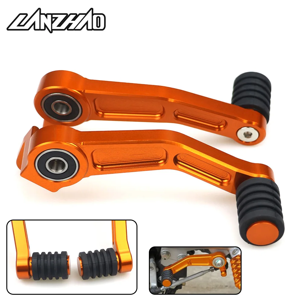 Orange Motorcycle Foot Brake Lever & Gear Shifting Lever Pair CNC Aluminum Pedal for KTM 390 Duke 2013 2014 2015 2016 125 200