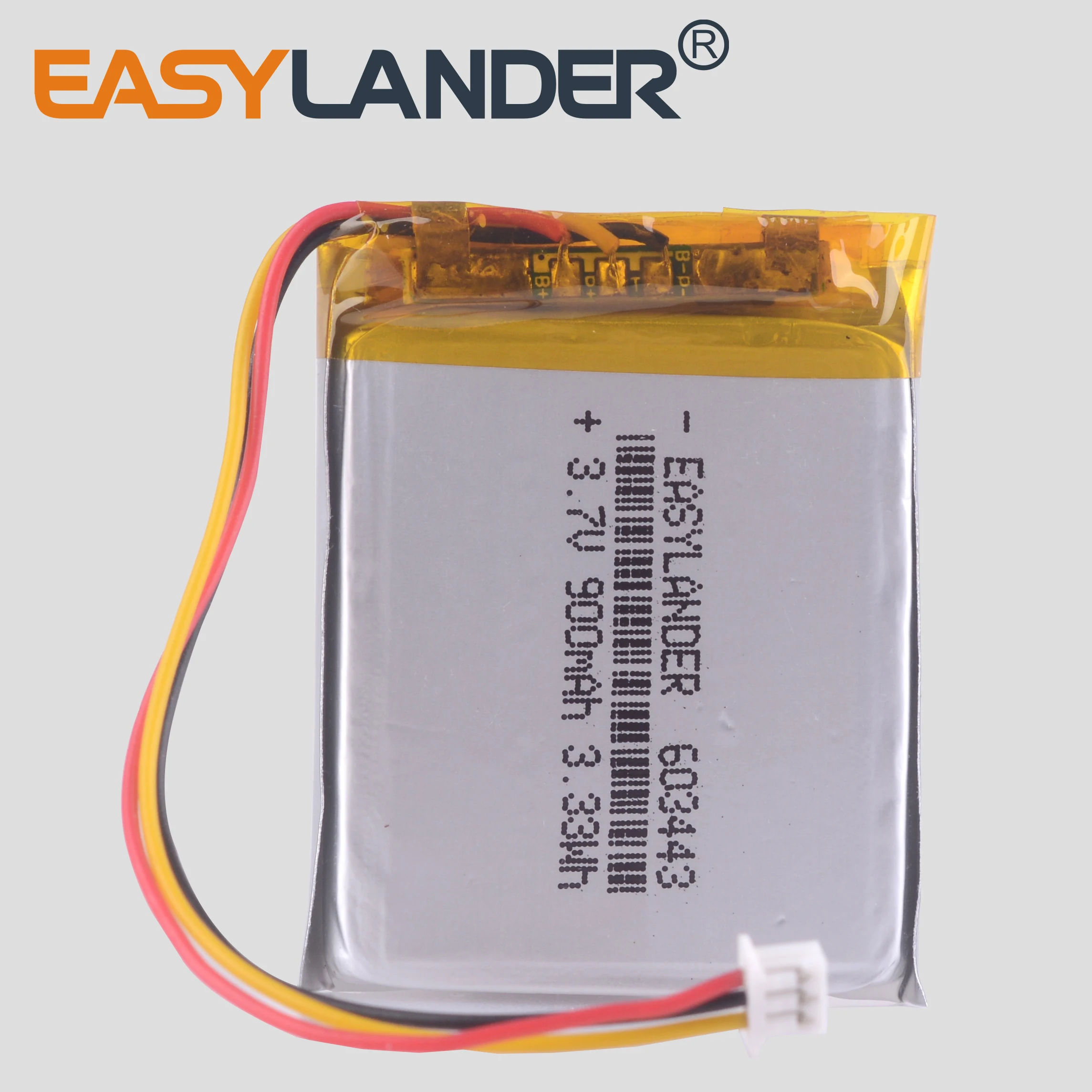 10pcs/Lot 3.7V 900mAh Rechargeable Lithium Li-ion Polymer Battery 603443 063443 Batteries