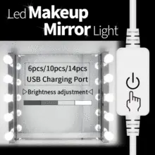 USB LED Makeup Lamp with Multiple Bulbs #2