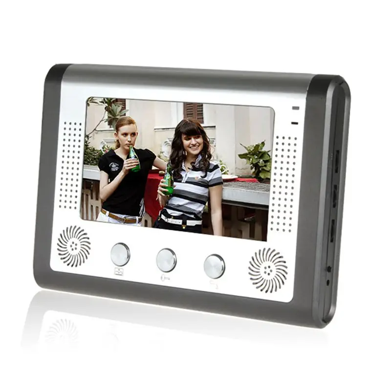 Deurbel 7 Inch Bedraad Video Deurtelefoon Intercom Systeem Met Waterdichte Outdoor Ir Camera