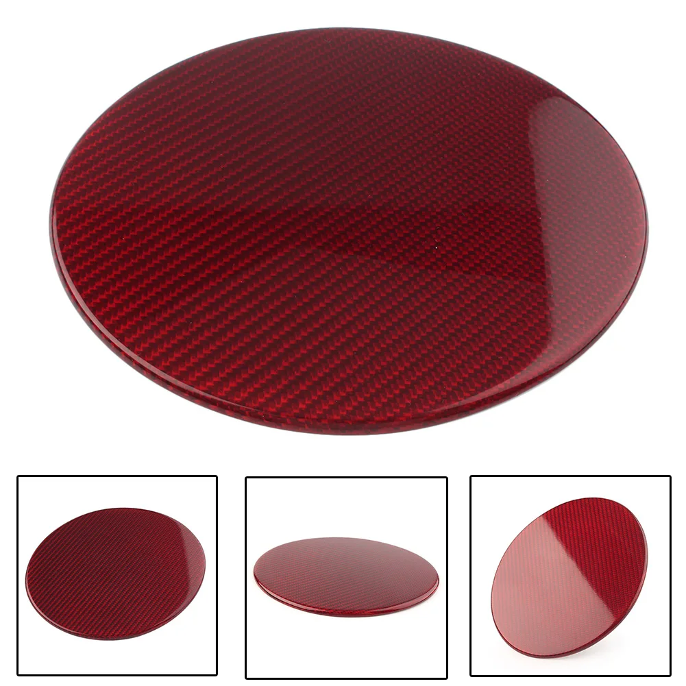 For Toyota 86 56 Subaru BRZ Car Oil Fuel Tank Cap Cover Trim  Red Carbon Fiber Styling ABS Accessories