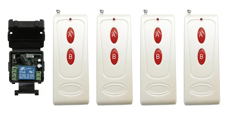 

500M Long Range DC12V 24V 1CH Radio Wireless Remote Control Switch light lamp LED ON OFF Receivers&transmitter garage door