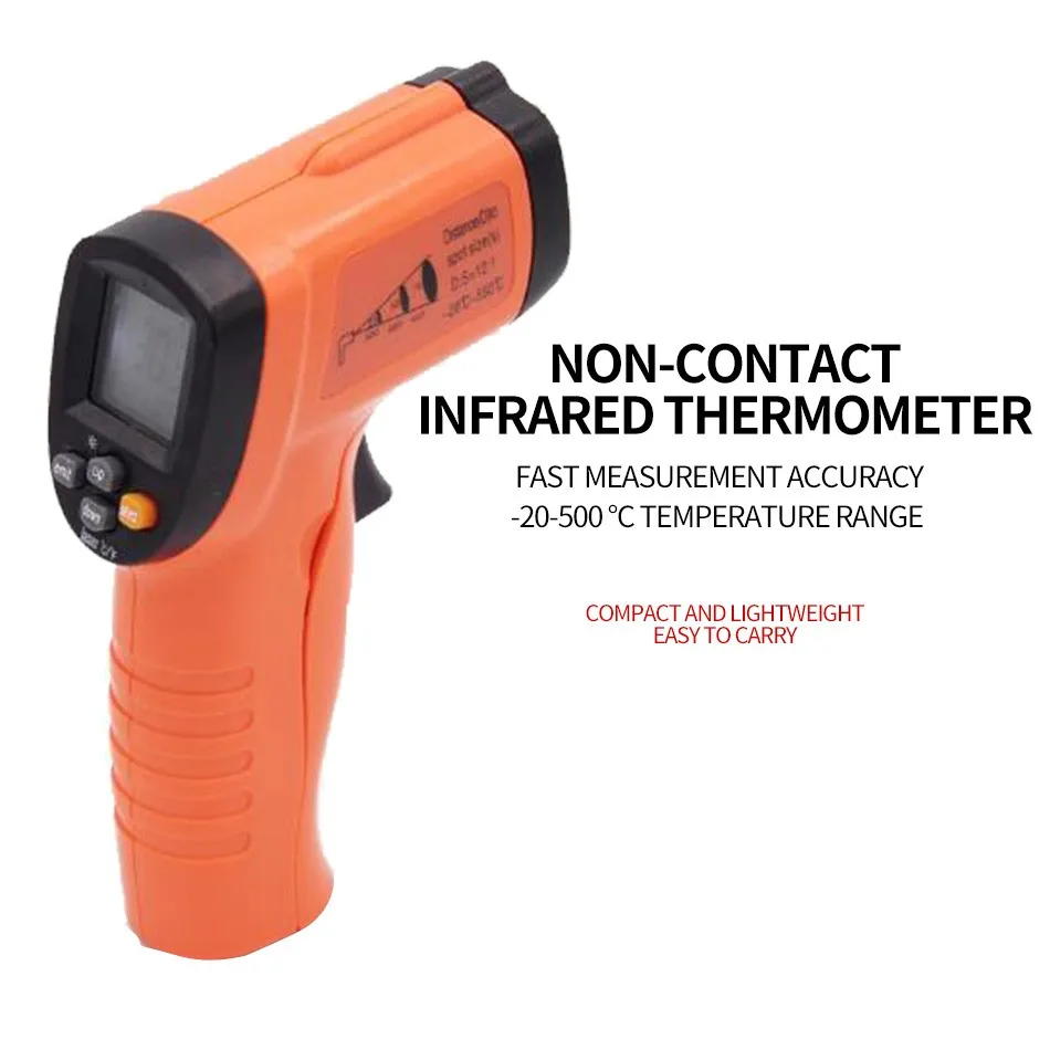 

VC303B Handheld Infrared Thermometer Industrial Temperature Gun -32C 350C (-26F 662F)