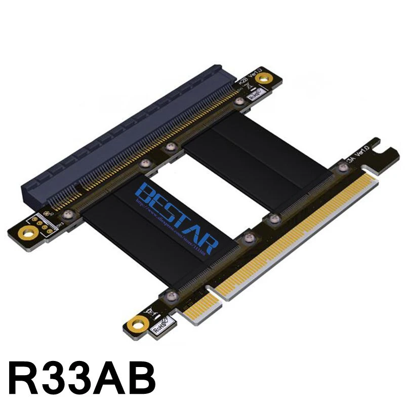 Riser pci-e x16 to pcie 16x 3.0 Professional Engineering Test Extender riser Ribbon Cable 30cm 60cm 128G\bps For GTX1080 RX580