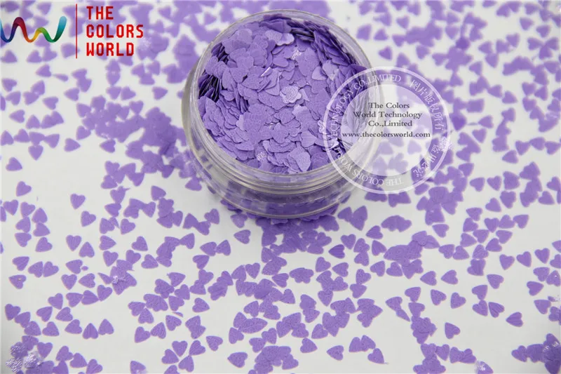 TCH308 3,0 MM Größe Solvent Resistant Mate Farben Herz form glitter für nagellack, nail art oder andere DIY dekoration