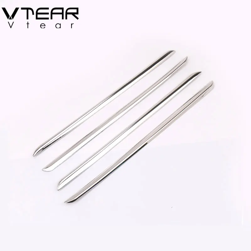 Vtear For Rio 4 X-line interior door plate trim cover armrest chrome Mouldings car-styling decoration accessories part 2017 2019