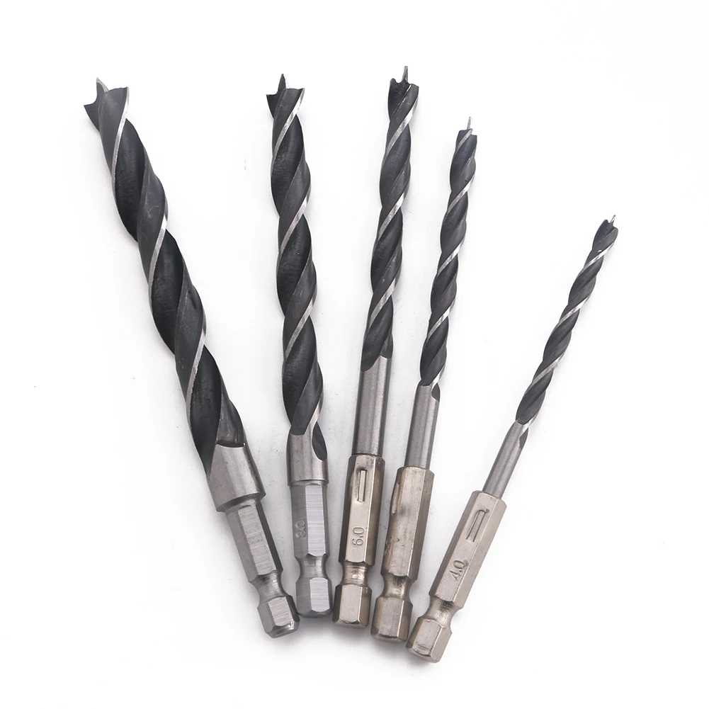 5pcs Self-centering Drill Bits HCS Quick Change 1/4