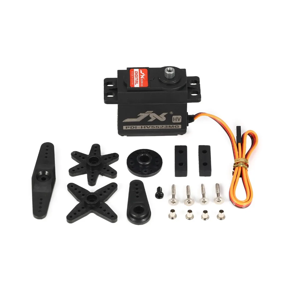 JX PDI-HV5523 HV High Voltage Metal Gear Digital Core Servo with 23kg High Torque for RC Car Robot Airplane Aircraft Drone DIY