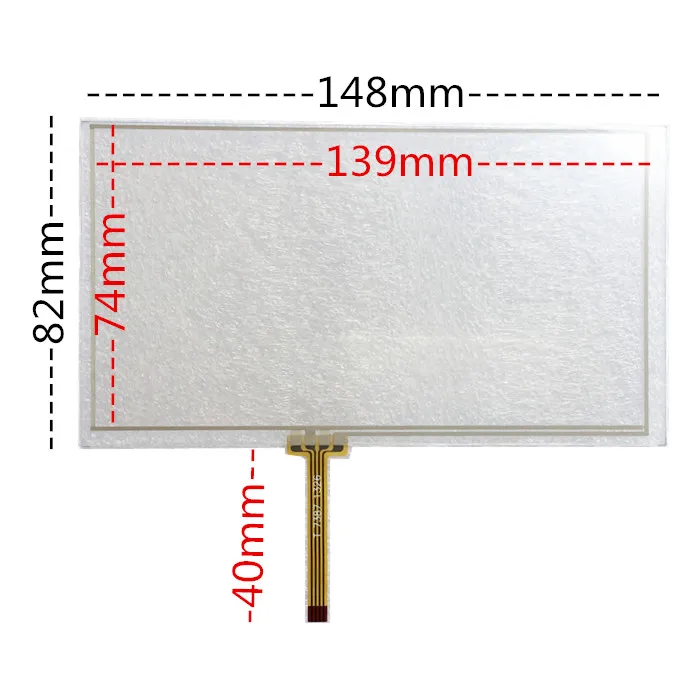 

original new 6'' inch resistive touch screen 148 * 82 car touch screen handwriting screen