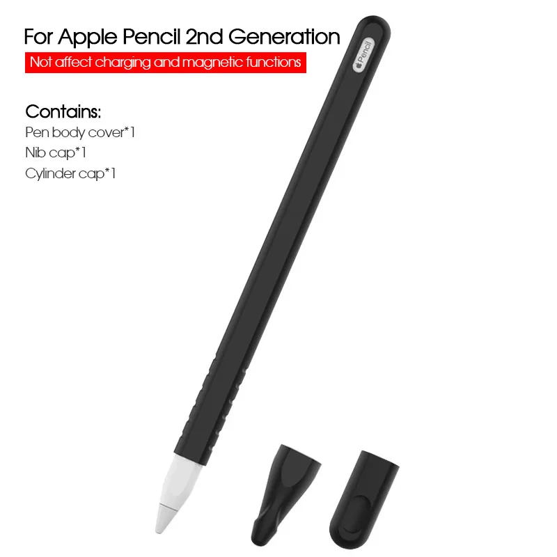 Capa para apple pencil 2a geração para apple pencil 2 titular capa de silicone premium para ipad 2018 pro 12.9 caneta de 11 polegadas