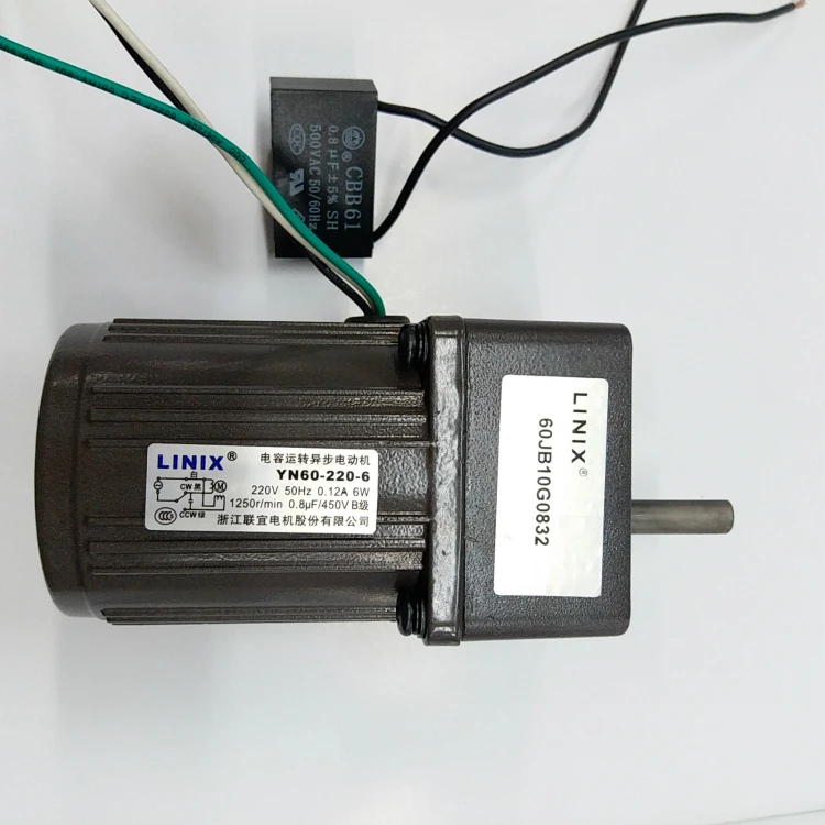 

3 lines Constant speed Deceleration LINIX DC Gear Motor YN60-220-6 yn60-6 ex:60jb10g08 60jb5G08 60JB180G08 60JB508