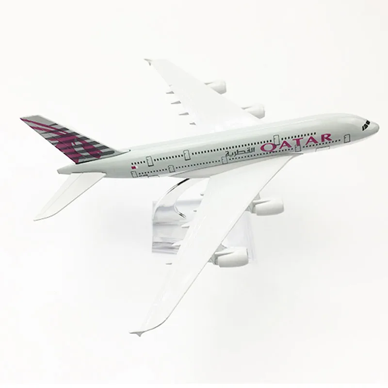 QATAR Airways Airlines Plane model 16CM Boeing 747 Airplane model 20CM A380 Aircraft model Alloy Metal Diecast Toy plane DROPSHI