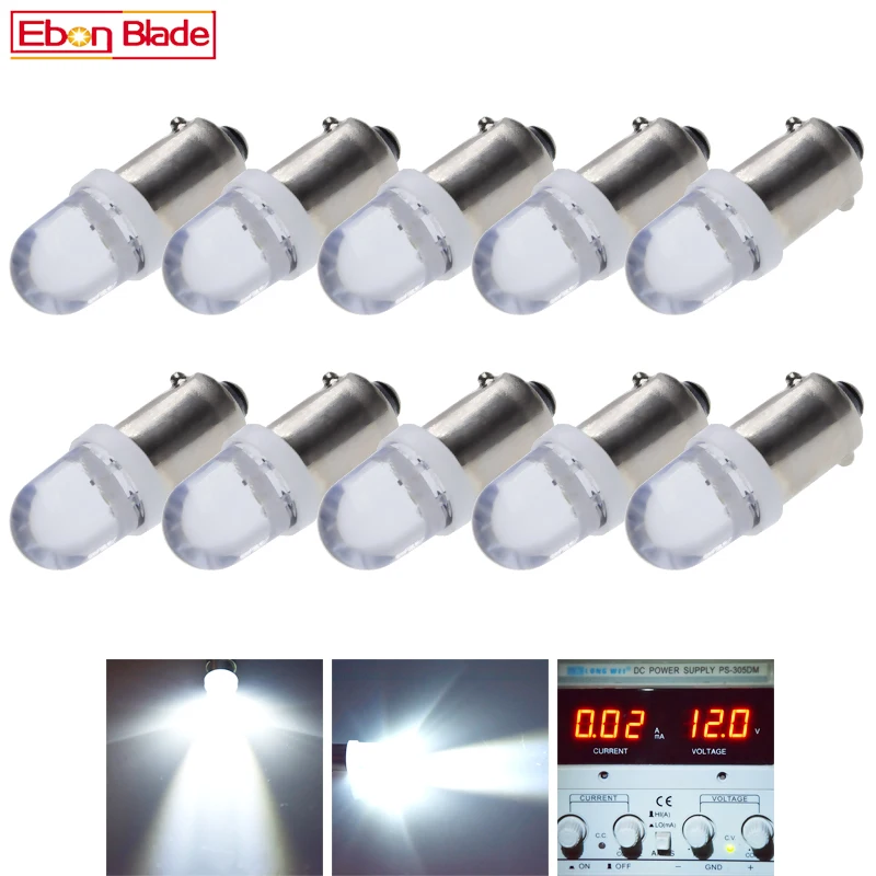 10Pcs BA9S T11 T4W LED Lamps 1SMD Auto Interior Lighting Dome Map Reading Light Side Wedge Parker Bulbs White 12V DC Car Styling