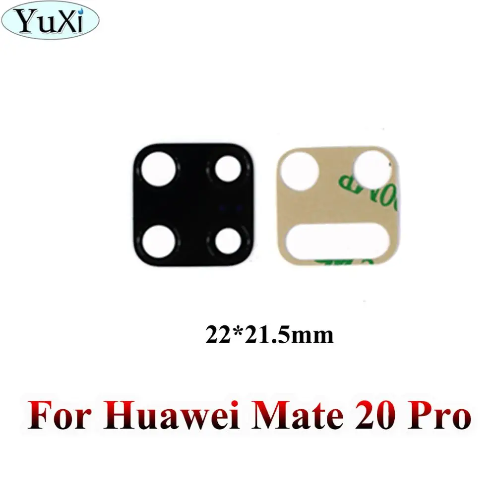 YuXi Back Camera Lens For Huawei Mate 10 20 Pro 7 8 S 20X Enjoy 5 5S 9plus Nova 3 3i Camera Glass Lens With Adhesive Replacement