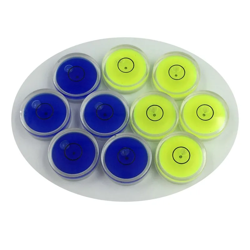 (5 pezzi/lottp) QASE Livella universale Livella a bolla rotonda Livella a bolla circolare in plastica Dimensioni 25 * 10mm