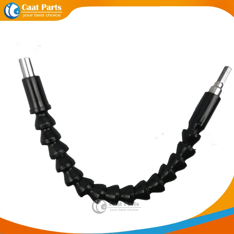 

295MM Plastic Black Metal Soft Flexible Shaft 1/4 Inch 6.35mm Hex Shank Extension Screwdriver Drill Bit Holder