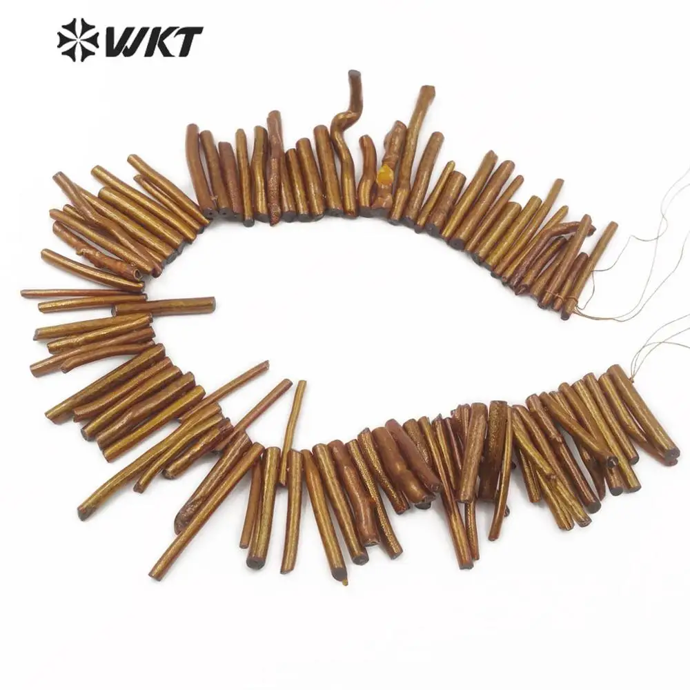 WT-G268 Natural Coral Strand Gold Balck Champagne Color Random Size Coral For Jewelry Mkaking In Wholesale Price