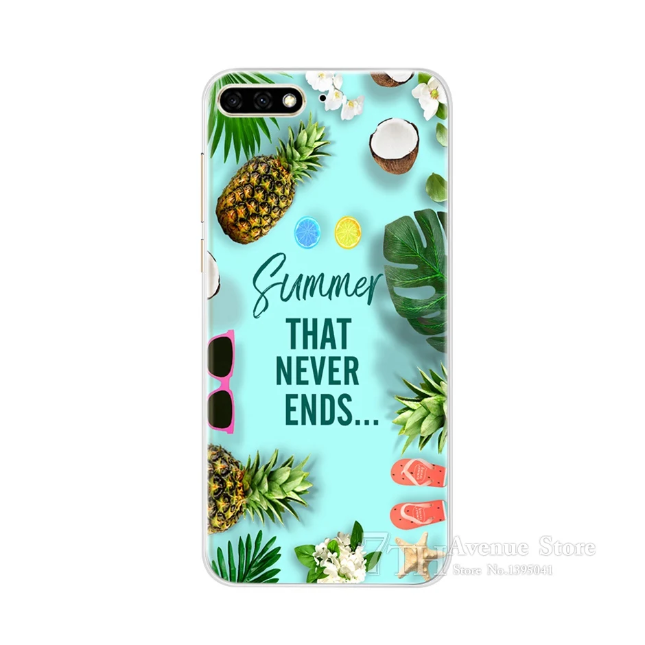 Cute Cat Case For Huawei Y7 Pro 2018 Case Soft Silicone TPU Phone Case For Huawei Y7 Pro 2018 Y7Pro 2018 Back Cover 5.99\