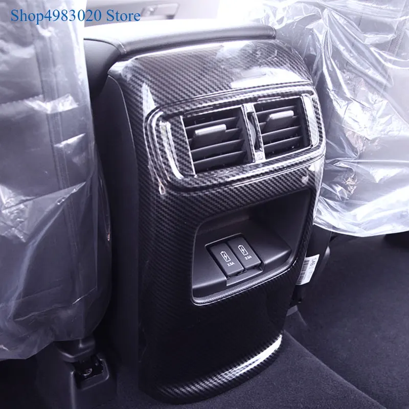 For Honda CRV CR-V 2017 Car Interior Rear Air Outlet Vent Panel Trim Cover Anti-kick Frame Styling Mouldings