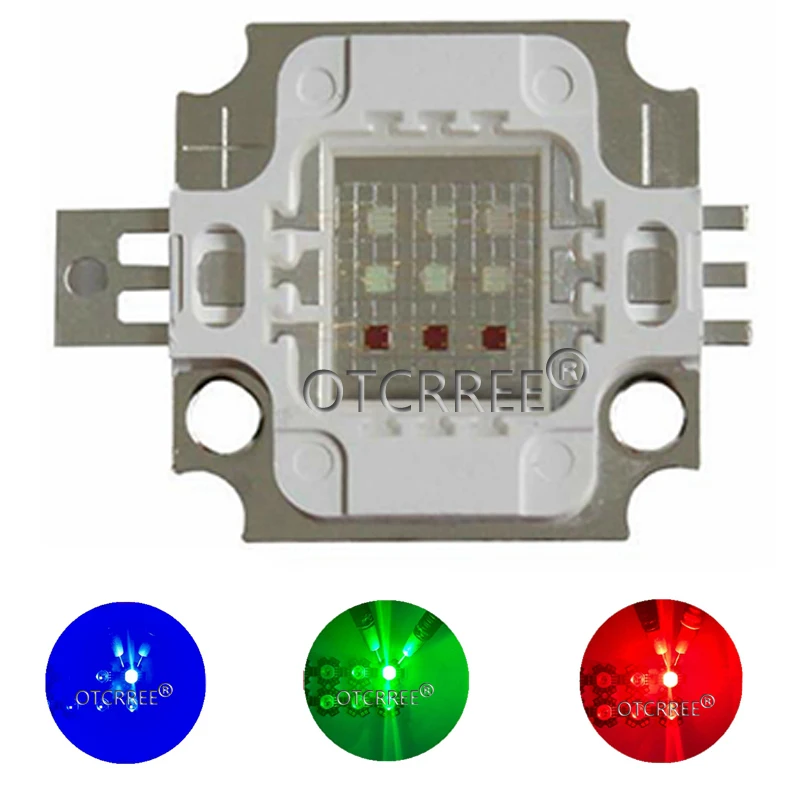 High Power LED Lamp Light Bulbs RGB / RGBW Chip 3W 10W 20W 30W 50W 100W Red Green Blue White Diode 3 10 20 30 50 100 W Watt COB