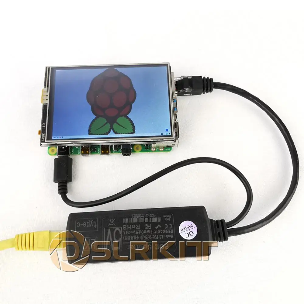 DSLRKIT USB C타입 액티브 PoE 스플리터, 이더넷을 통한 전력, 802.3af, 100mbps, 5V, 2.4A