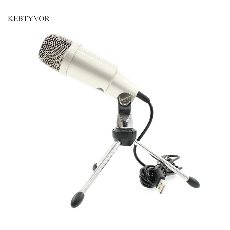 C-330 USB Microphone For Computer Professional Wired Studio Condenser Mic For Karaoke Pc Video Recording With Stand Tripod