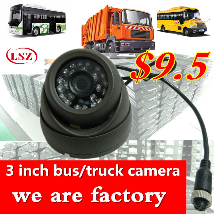 3 inch Korean gray camera metal shock proof car probe truck camera sony600tvl/ahd720p/960p/1080p built-in acoustic probe