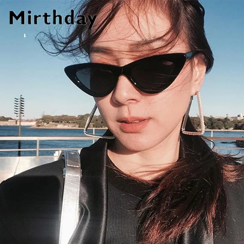 Fashion Triangle Cat Eye Sunglasses Ladies Tiny Frame Transparent Sun Glasses Women Summer uv400 Eyewear gafas de sol mujer